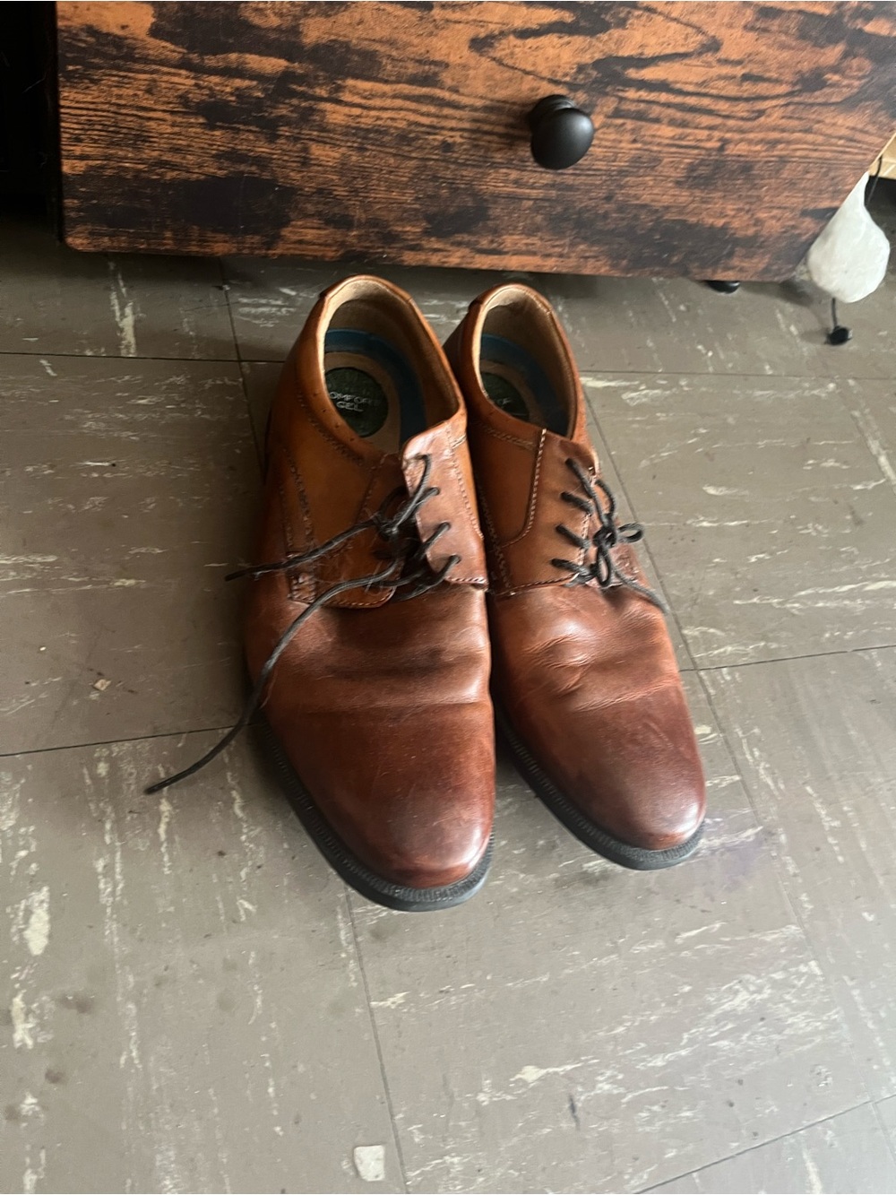 Men's Brown Leather Derby Shoes